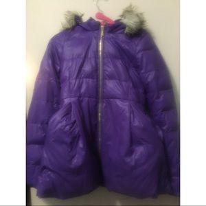 Super cute 😻Juicy Couture fur hooded puff coat